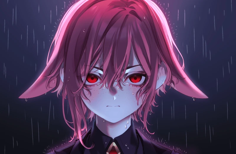 Coco Rain, ilustración por encargo de Rawder.