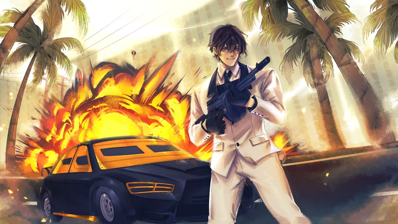 Manolo GTA, ilustración por encargo de Rawder.