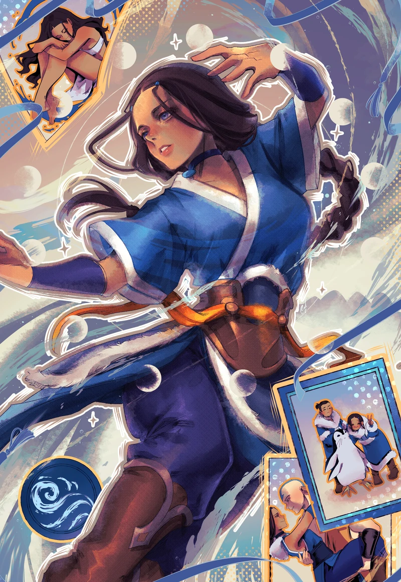 Katara, ilustración de Rawder.