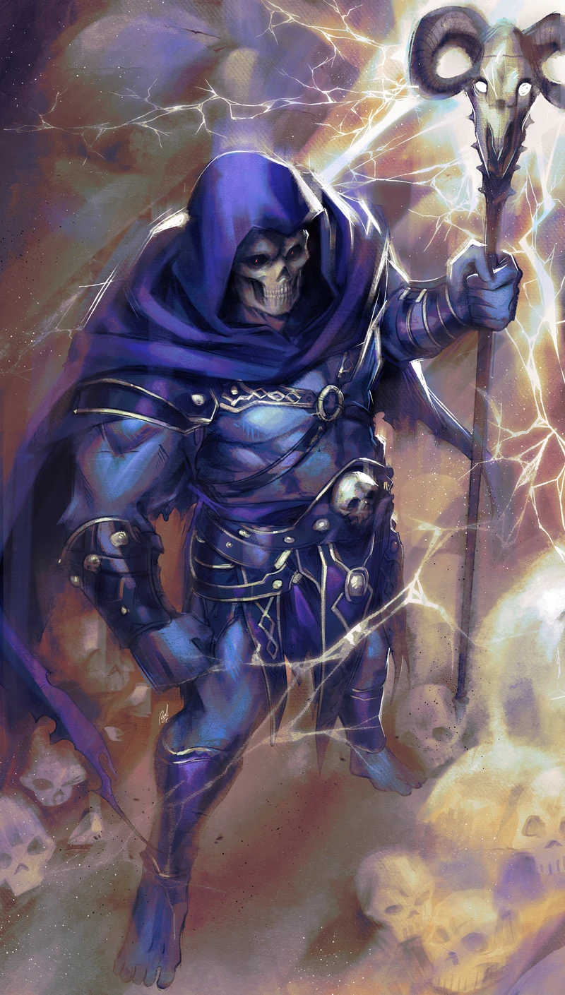 Skeletor, ilustración de Rawder.