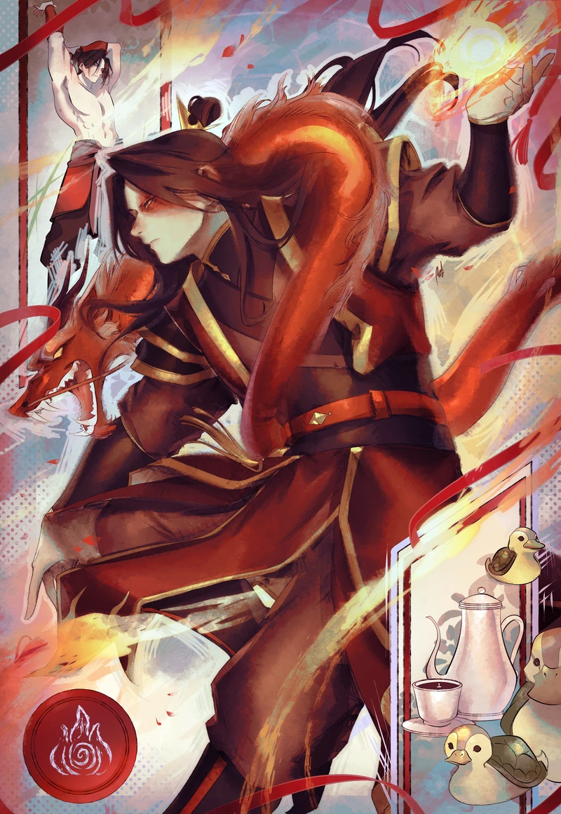 Zuko, ilustración de Rawder.
